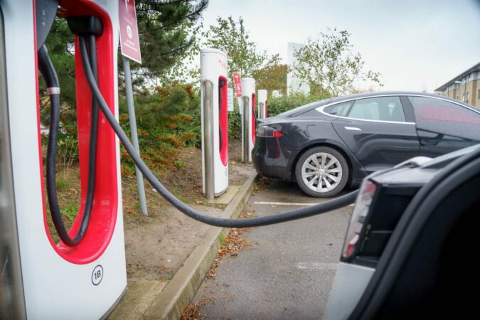 Electric car EV charging