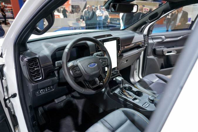 interior passenger driver cabin